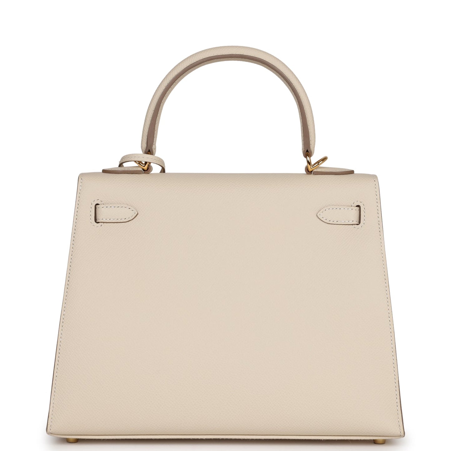 Hermes Kelly 25 Sellier Craie Epsom Gold Hardware