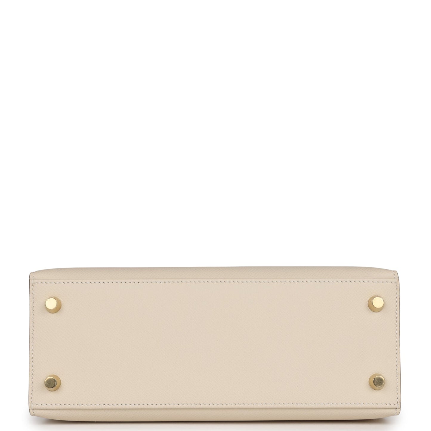 Hermes Kelly 25 Sellier Craie Epsom Gold Hardware