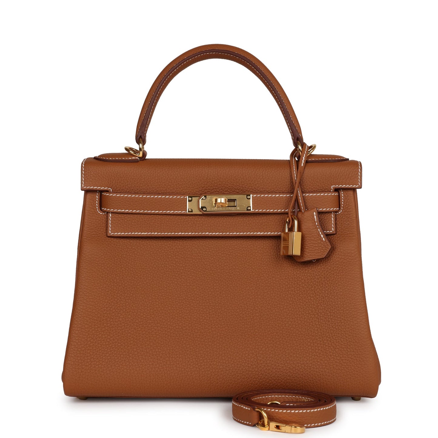 Hermes Kelly 28 Retourne Gold Togo Gold Hardware