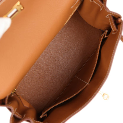 Hermes Kelly 28 Retourne Gold Togo Gold Hardware