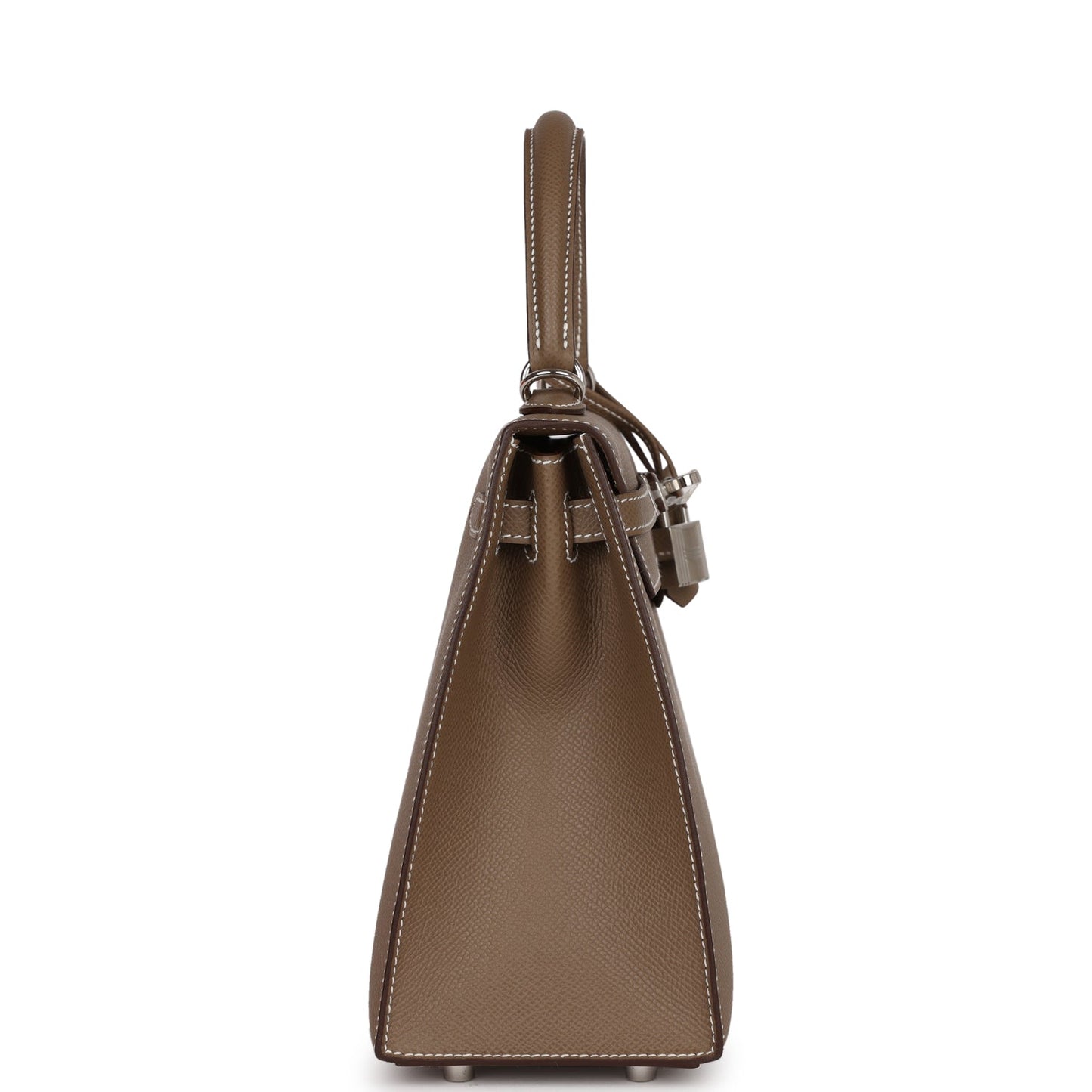 Hermes Kelly 25 Sellier Etoupe Epsom Palladium Hardware