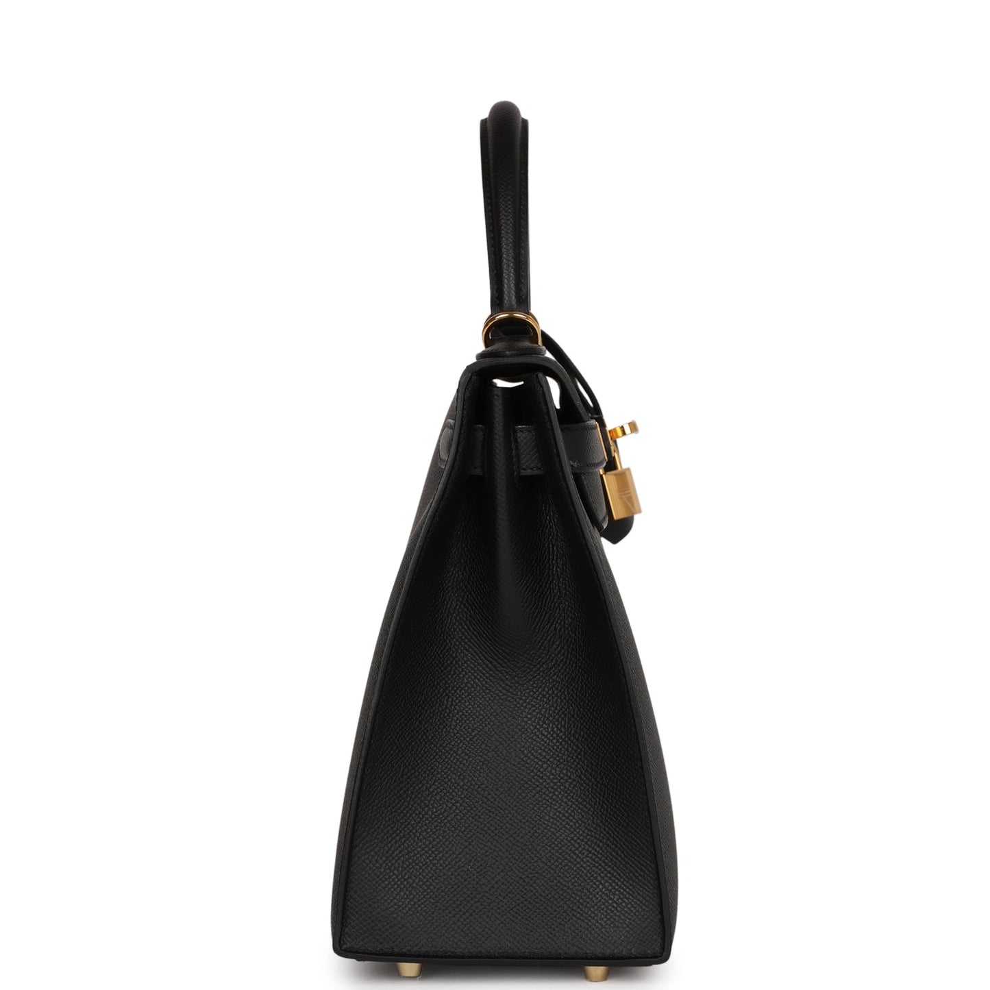 Hermes Kelly 28 Sellier Black Epsom Gold Hardware