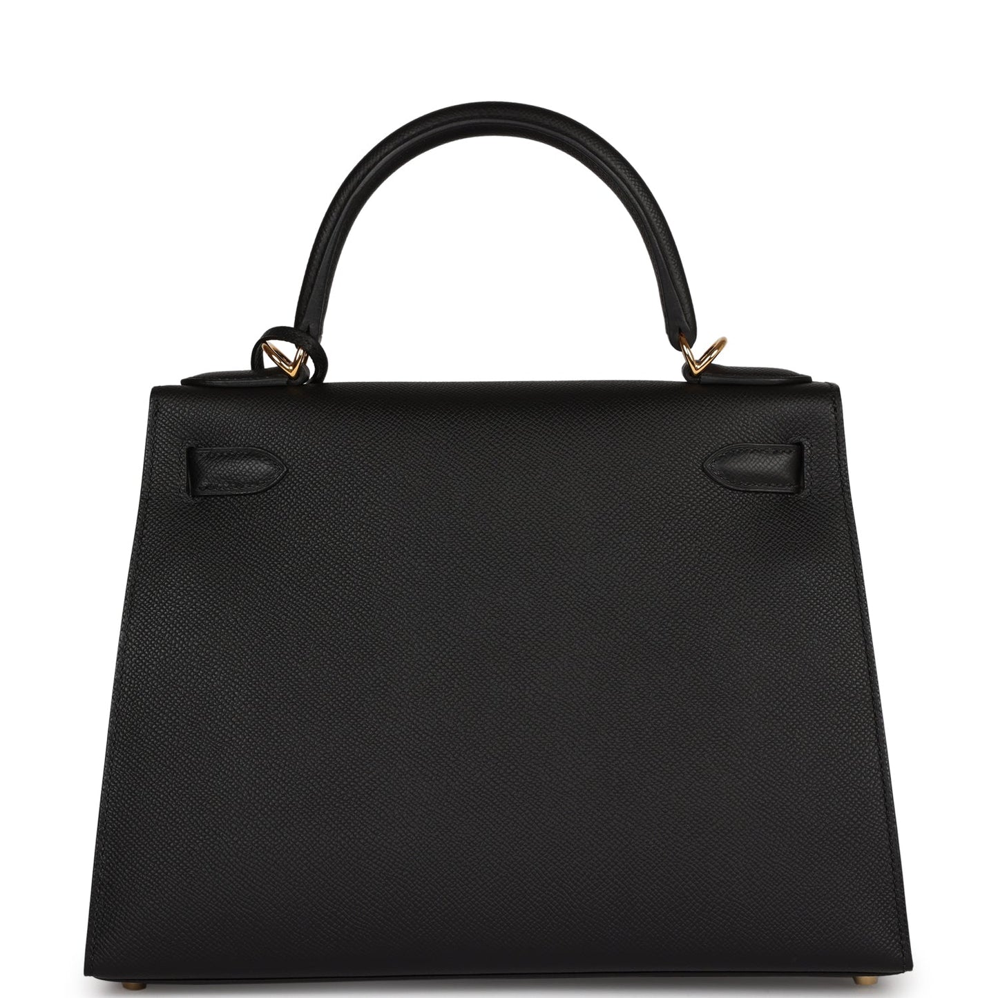 Hermes Kelly 28 Sellier Black Epsom Gold Hardware