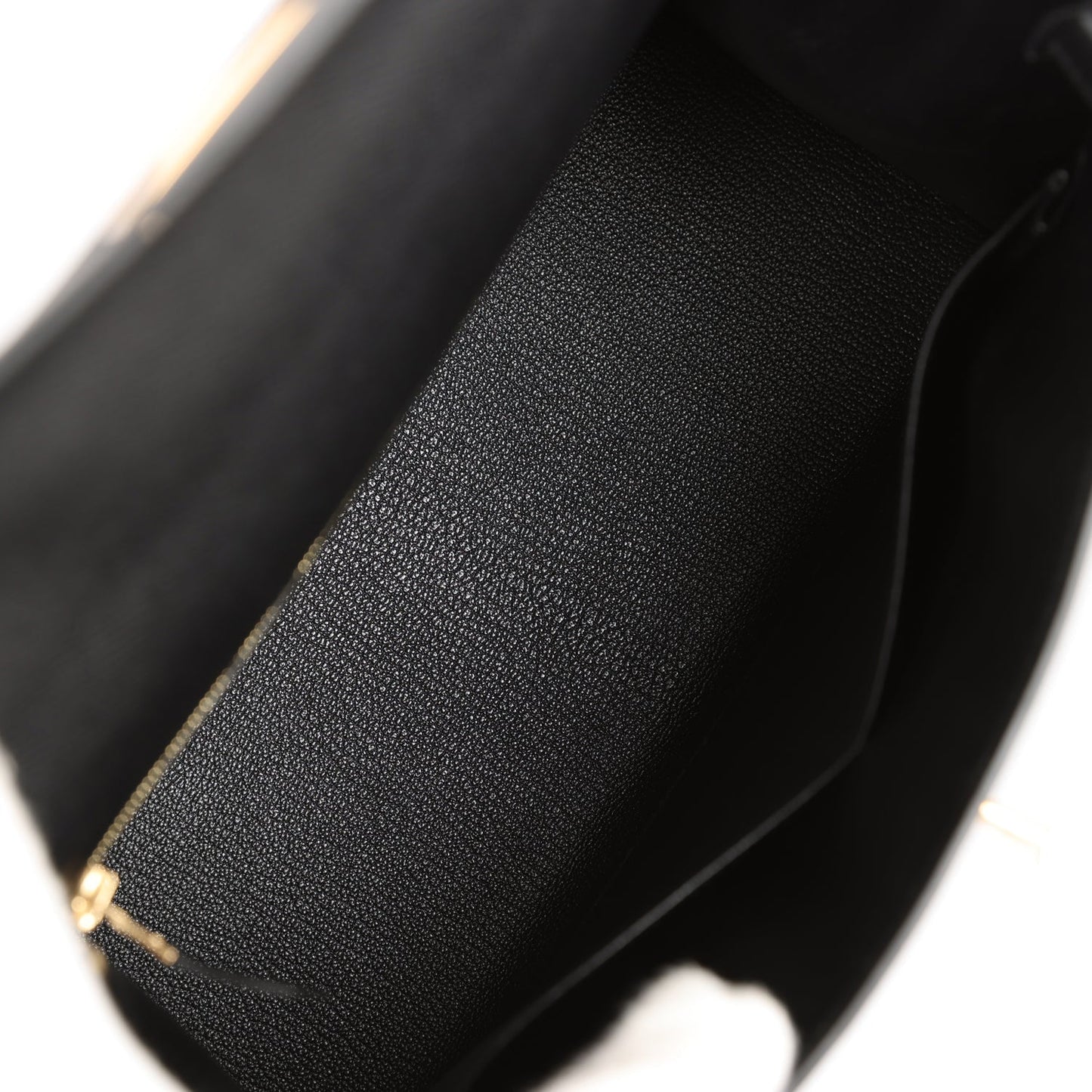 Hermes Kelly 28 Sellier Black Epsom Gold Hardware