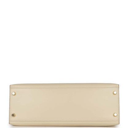 Hermes Kelly 32 Sellier Parchemin Box Gold Hardware