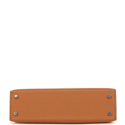 Hermes Kelly 20 Sellier Tri-color Gold, Black and Nata Epsom Palladium Hardware