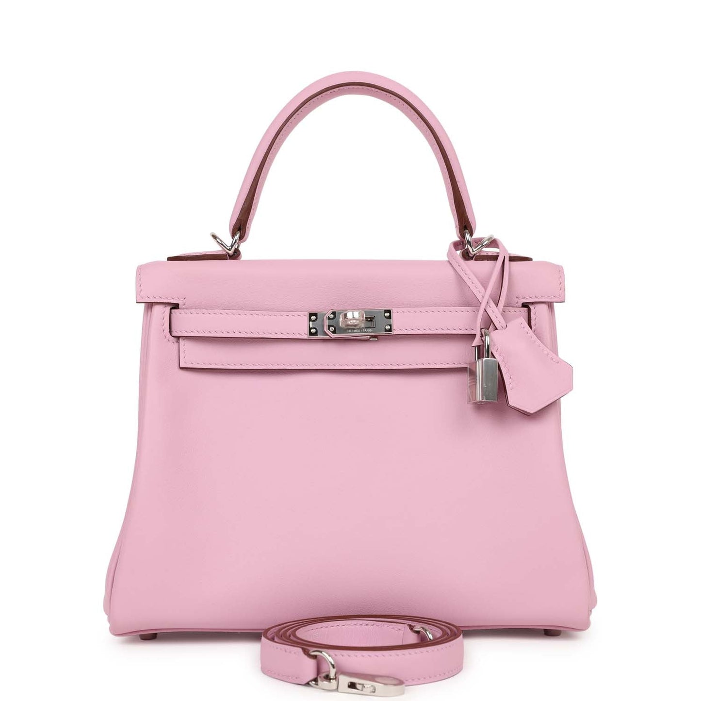 Hermes Kelly 25 Retourne Mauve Sylvestre Swift Palladium Hardware