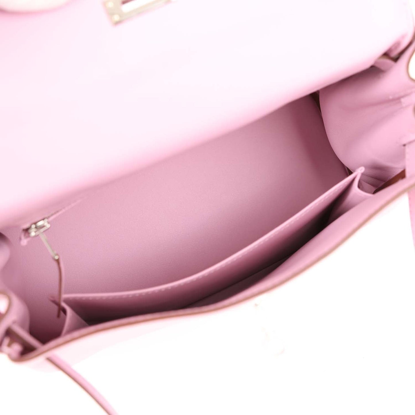 Hermes Kelly 25 Retourne Mauve Sylvestre Swift Palladium Hardware