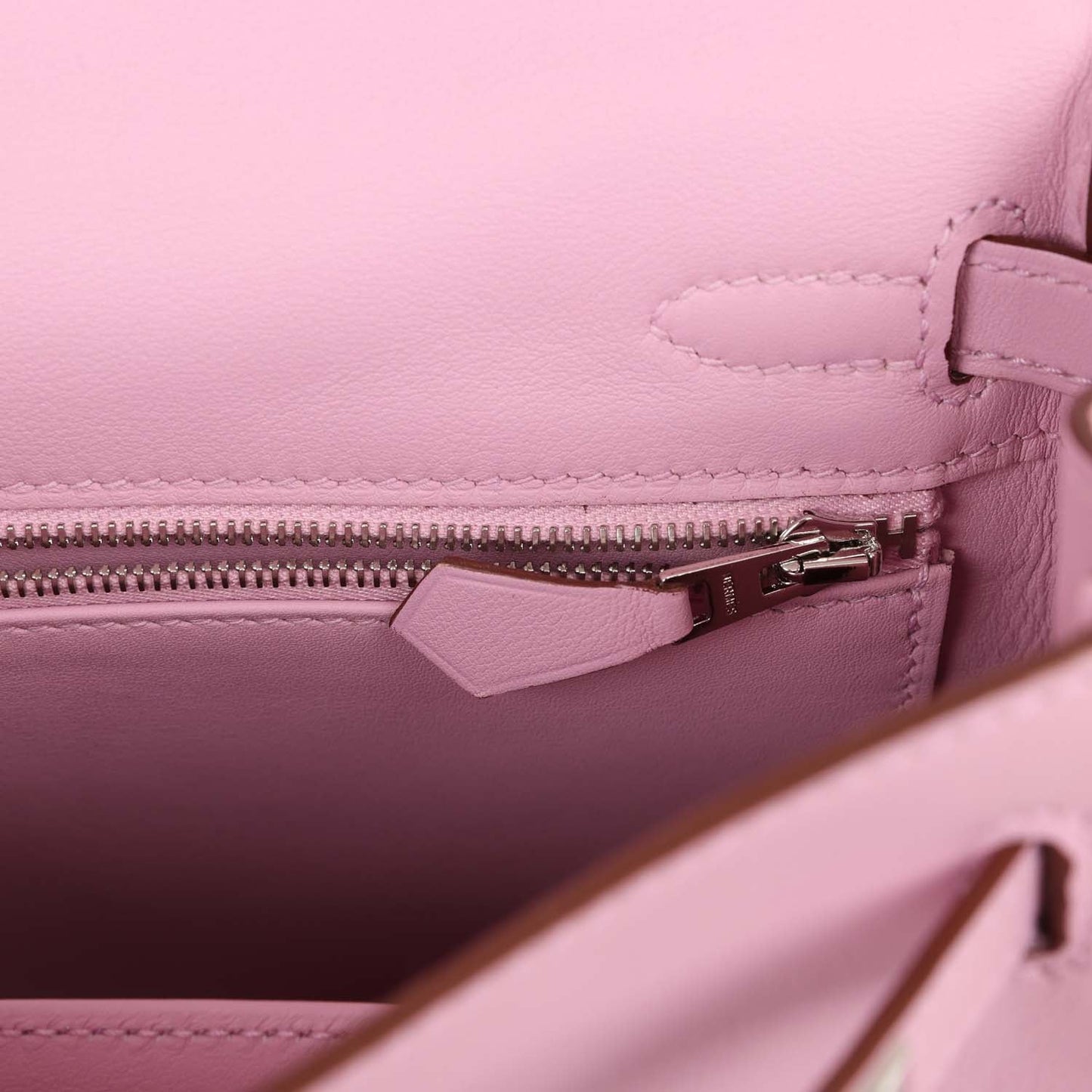 Hermes Kelly 25 Retourne Mauve Sylvestre Swift Palladium Hardware