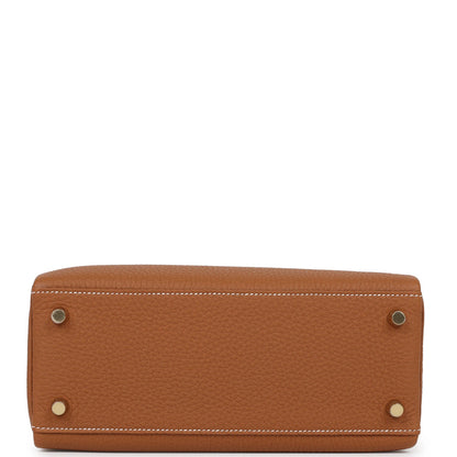 Hermes Kelly 25 Retourne Gold Togo Gold Hardware