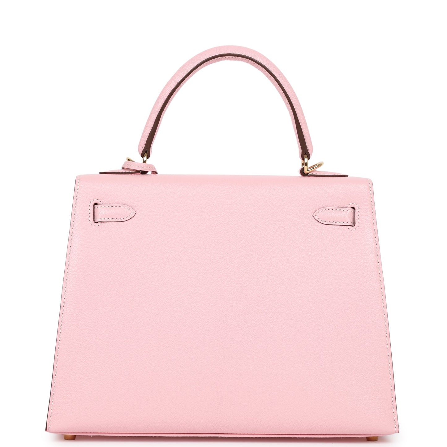 Hermes Kelly 25 Sellier Rose Sakura Chevre Permabrass Hardware