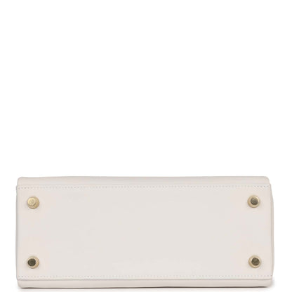 Hermes Kelly 25 Retourne Gris Pale Swift Gold Hardware