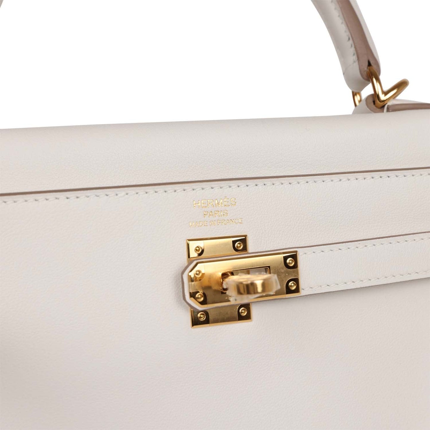 Hermes Kelly 25 Retourne Gris Pale Swift Gold Hardware