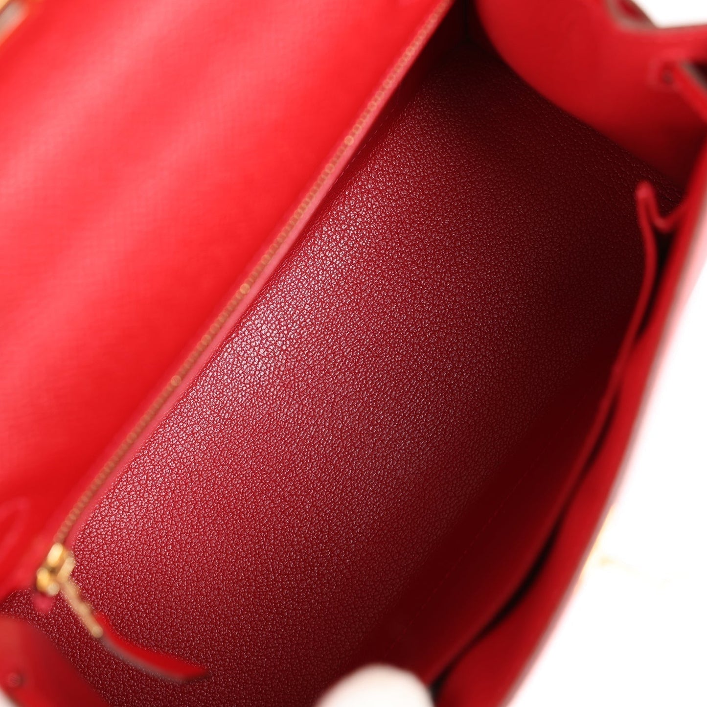 Hermes Kelly 25 Sellier Rouge Casaque Epsom Gold Hardware