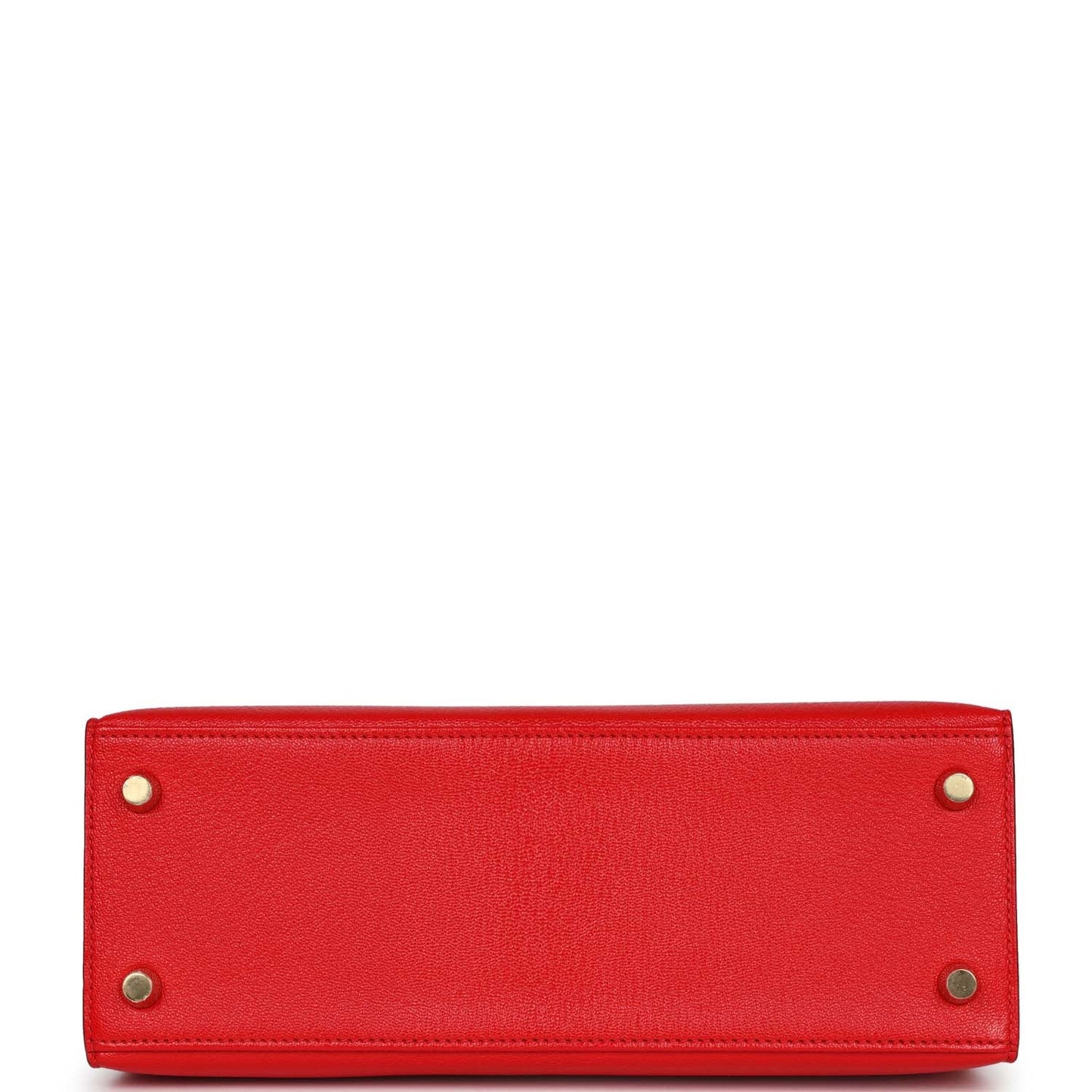 Hermes Kelly 25 Sellier Rouge De Coeur and Gris Perle Chevre Mysore Permabrass Hardware