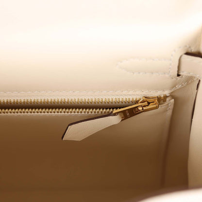 Hermes Kelly 25 Retourne Nata Swift Gold Hardware