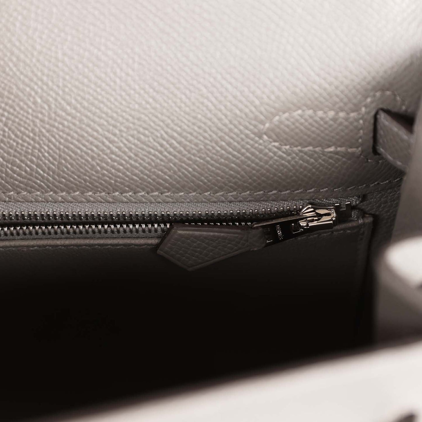 Hermes Kelly 25 Sellier Gris Meyer Epsom Palladium Hardware
