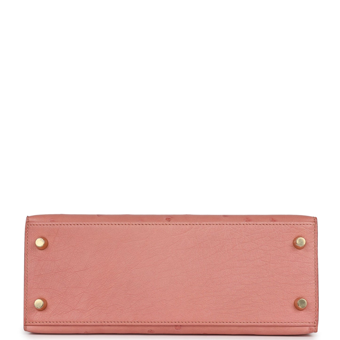 Hermes Kelly 25 Sellier Terre Cuite Ostrich Gold Hardware