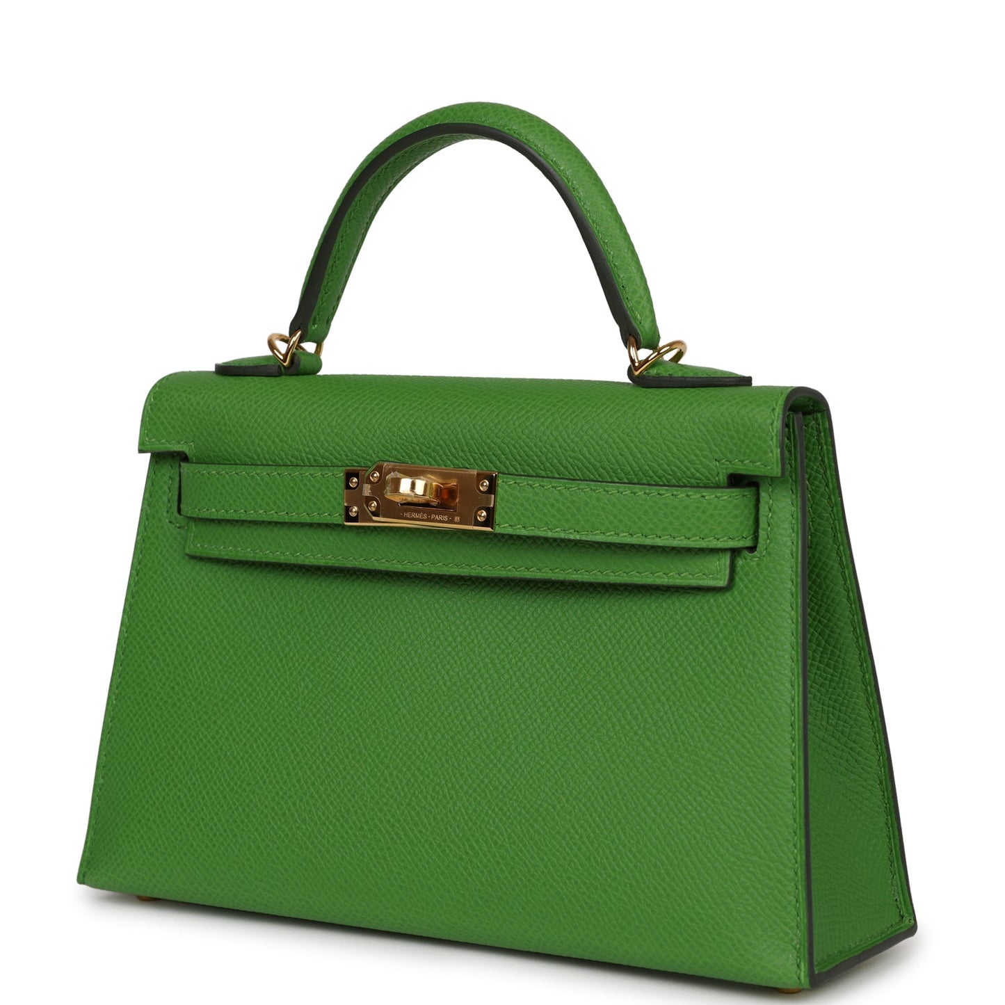 Hermes Kelly 20 Sellier Vert Yucca Epsom Gold Hardware