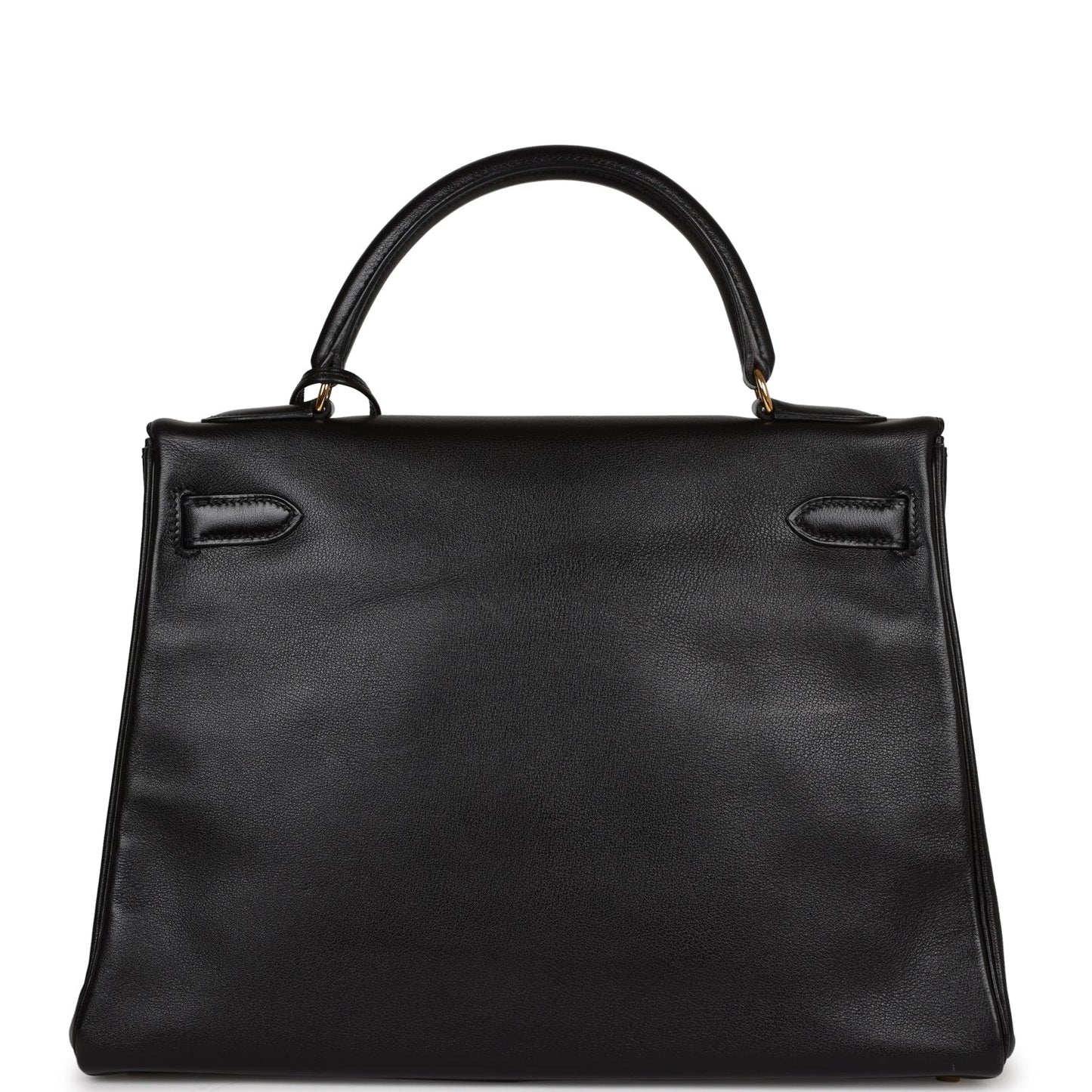 Hermes Kelly 32 Retourne Black Gulliver Gold Hardware