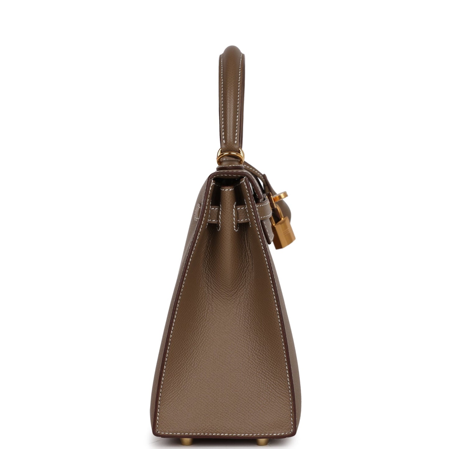 Hermes Kelly 25 Sellier Etoupe Epsom Gold Hardware