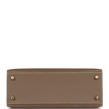 Hermes Kelly 25 Sellier Etoupe Epsom Gold Hardware
