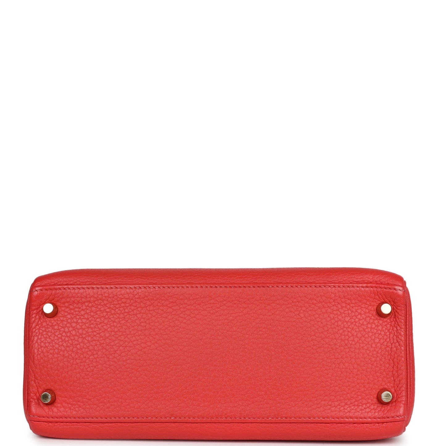 Hermes Kelly 28 Retourne Rouge Pivoine Togo Gold Hardware