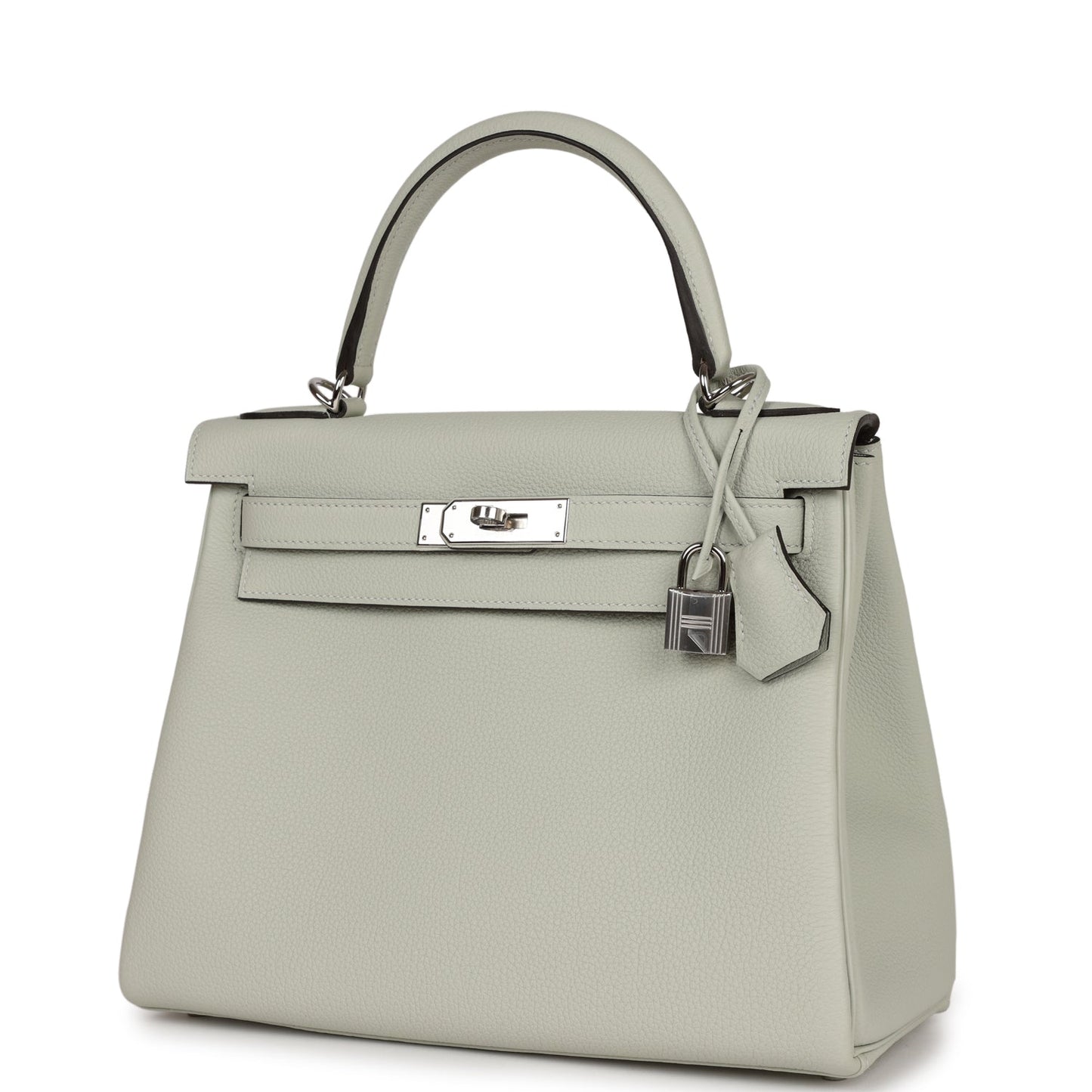 Hermes Kelly 28 Retourne Gris Neve Togo Palladium Hardware
