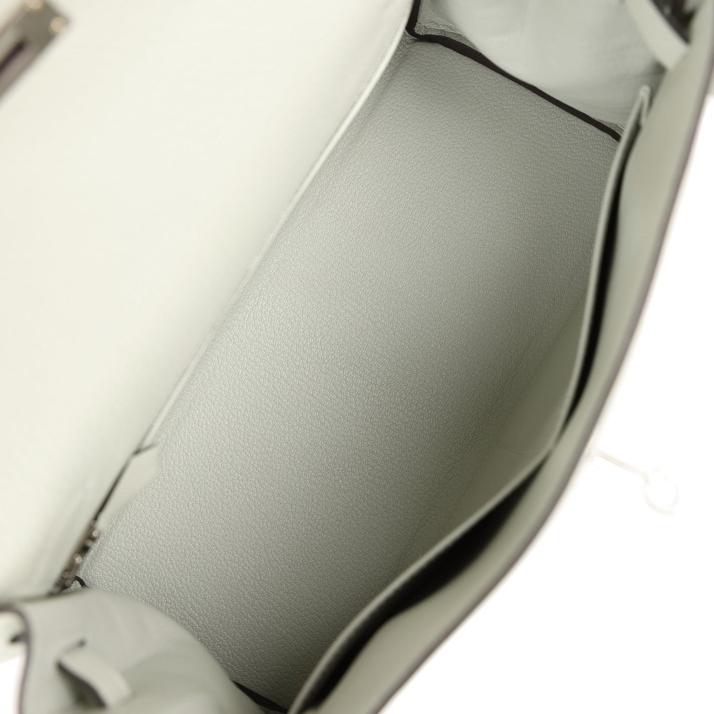 Hermes Kelly 28 Retourne Gris Neve Togo Palladium Hardware