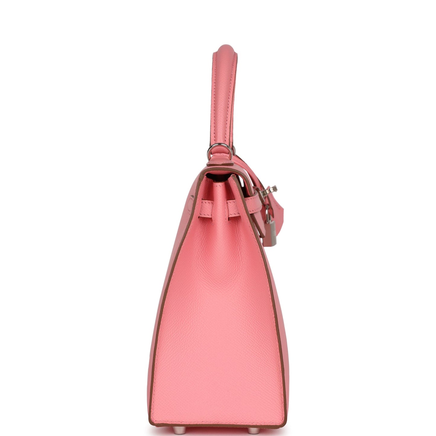 Hermes Kelly 25 Sellier Rose Confetti Epsom Palladium Hardware