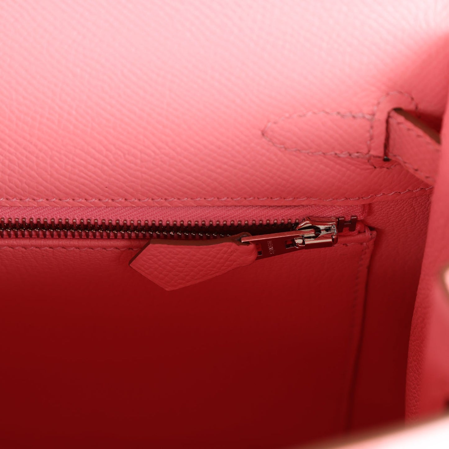 Hermes Kelly 25 Sellier Rose Confetti Epsom Palladium Hardware