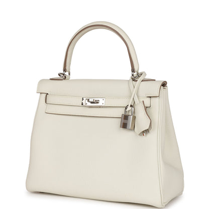 Hermes Kelly 25 Retourne Mushroom Togo Palladium Hardware