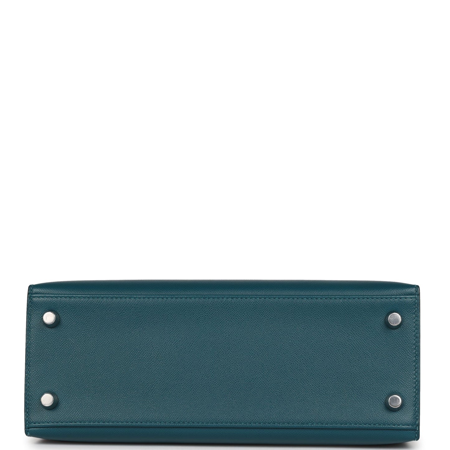 Hermes Kelly 25 Sellier Vert Bosphore Verso Madame Palladium Hardware