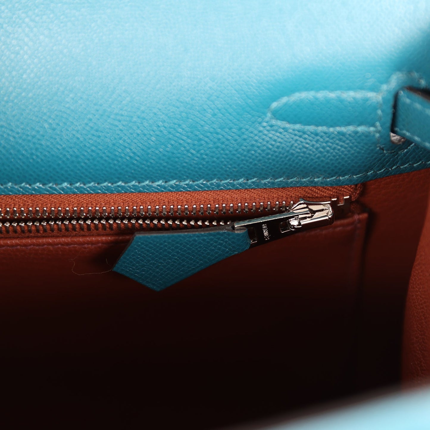 Hermes Kelly 25 Sellier Vert Bosphore Verso Madame Palladium Hardware