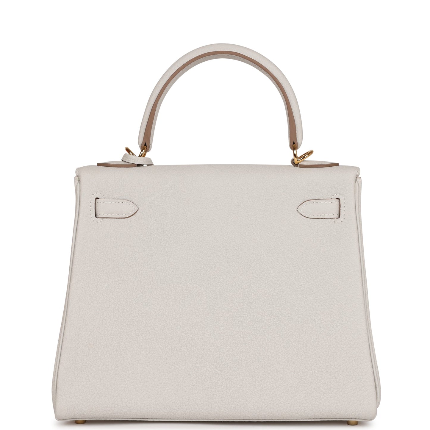 Hermes Kelly 25 Retourne Gris Pale Togo Gold Hardware