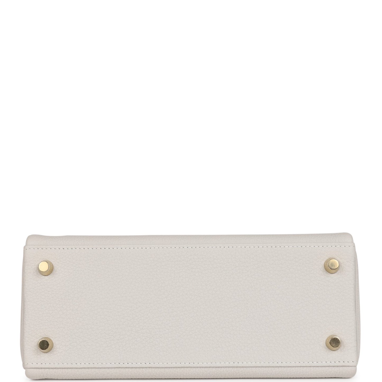 Hermes Kelly 25 Retourne Gris Pale Togo Gold Hardware