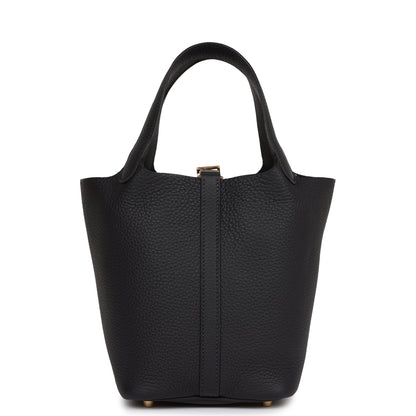 Hermes Picotin Lock 18 Caban Clemence Gold Hardware