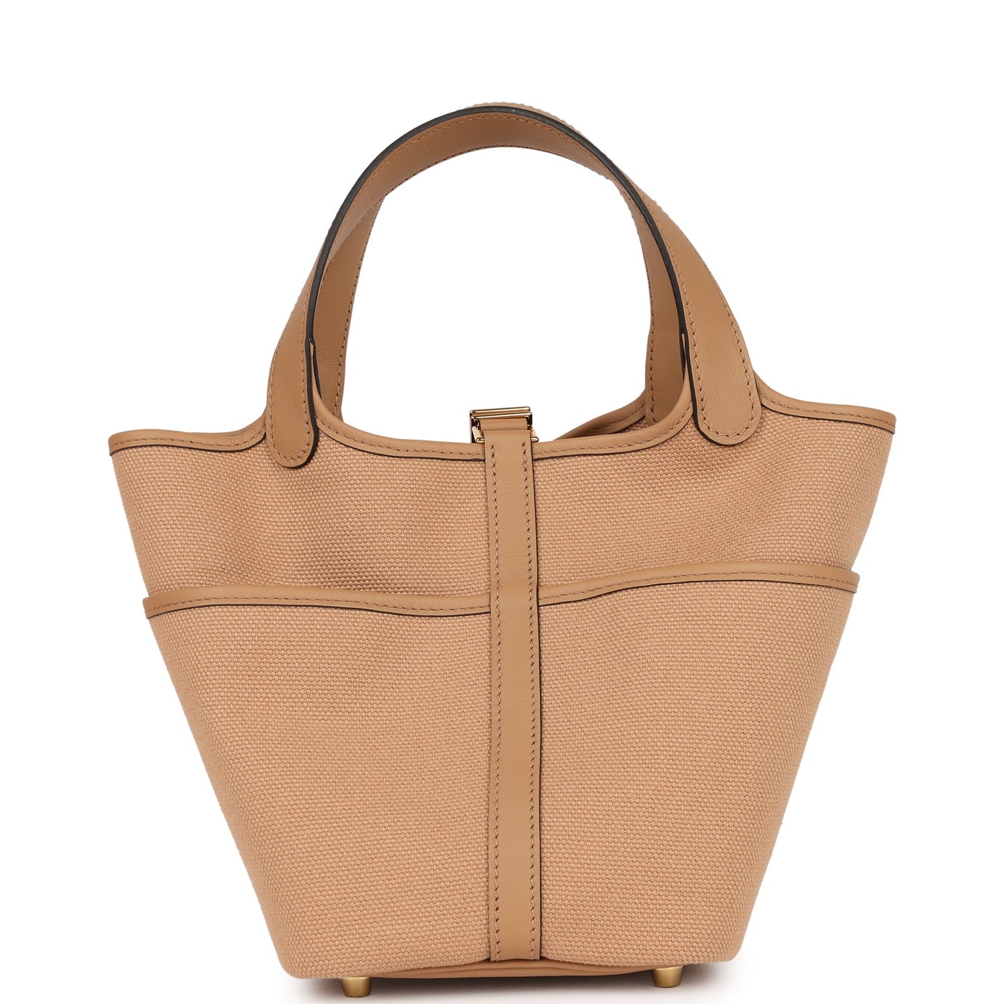 Hermes Picotin Cargo 18 Chai Swift and Toile Canvas Gold Hardware