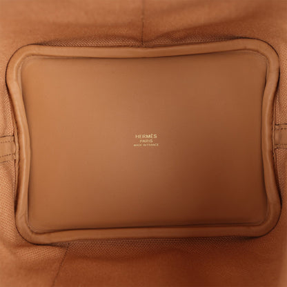 Hermes Picotin Cargo 18 Chai Swift and Toile Canvas Gold Hardware