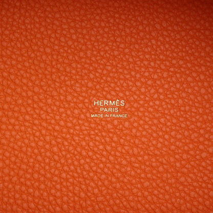 Hermes Picotin 18 Orange H Clemence  Gold Hardware