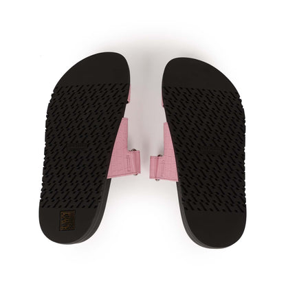 Hermes Chypre Techno Sandals Pink Matte Alligator Palladium Hardware 38