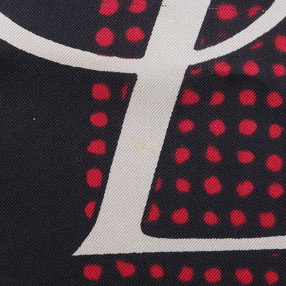 Yves Saint Laurent Silk Logo Scarf