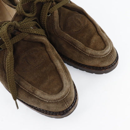 Chanel Suede Moccasins with Coco Mark