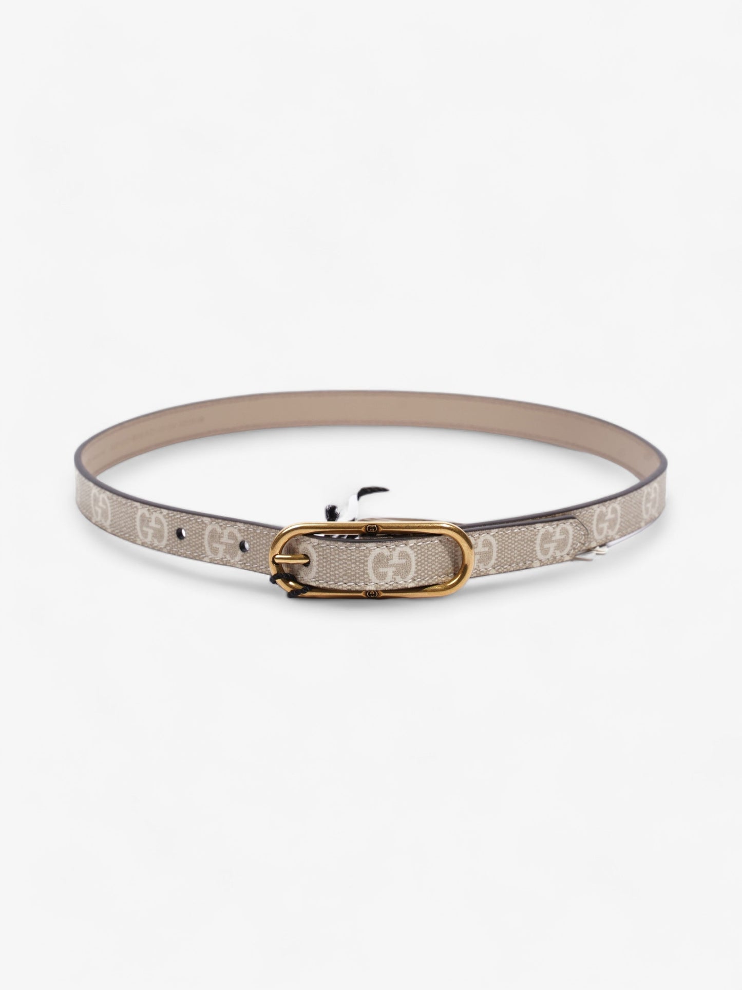 Gucci Jackie 1961 Thin Belt Beige And White GG Supreme Coated Canvas 60cm 24"