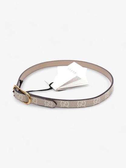 Gucci Jackie 1961 Thin Belt Beige And White GG Supreme Coated Canvas 60cm 24"