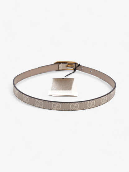 Gucci Jackie 1961 Thin Belt Beige And White GG Supreme Coated Canvas 60cm 24"