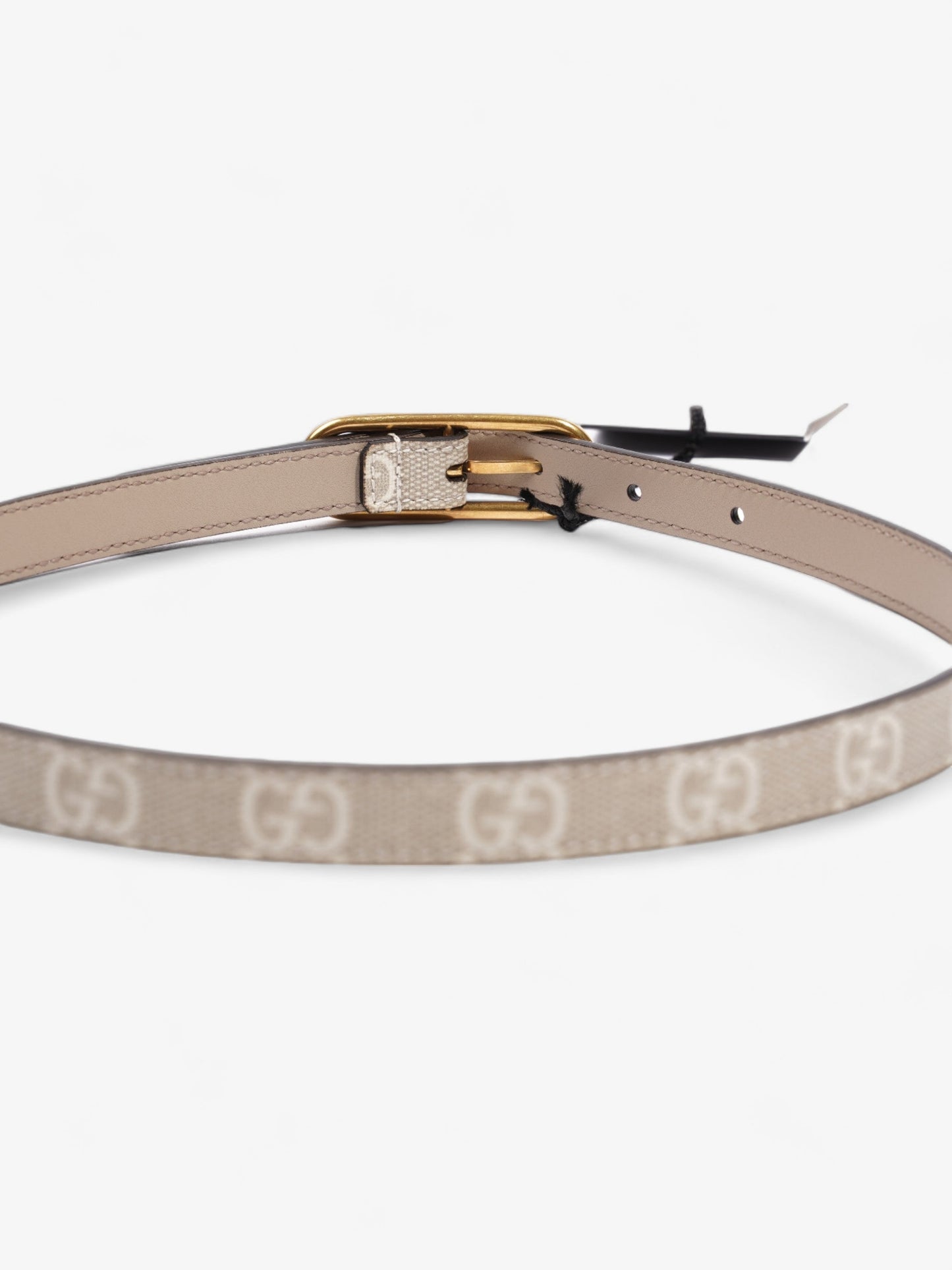 Gucci Jackie 1961 Thin Belt Beige And White GG Supreme Coated Canvas 60cm 24"