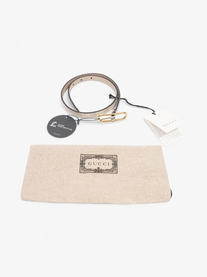 Gucci Jackie 1961 Thin Belt Beige And White GG Supreme Coated Canvas 60cm 24"