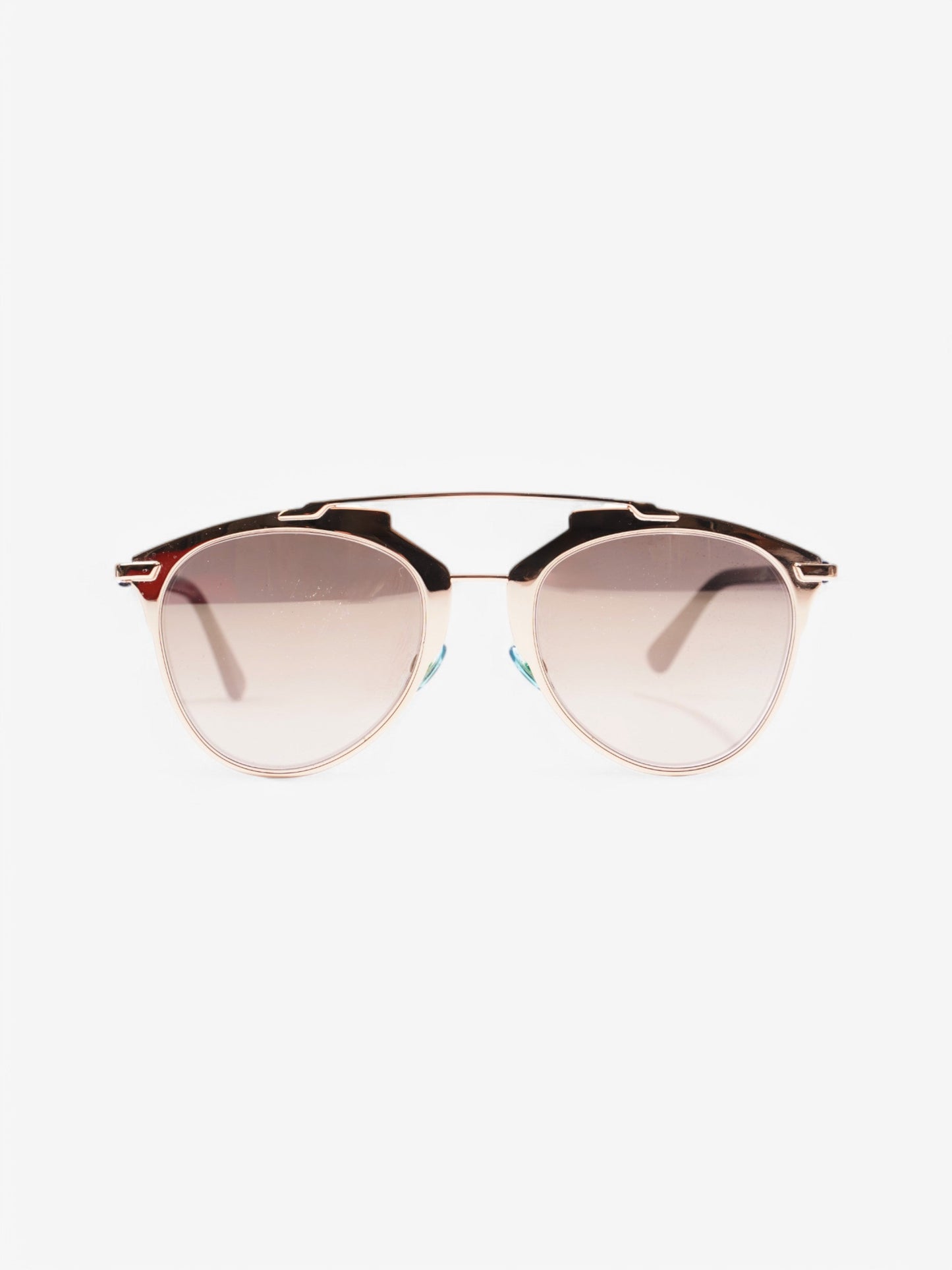Christian Dior 3210R Sunglasses Gold / Blue Acetate 140mm