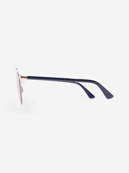 Christian Dior 3210R Sunglasses Gold / Blue Acetate 140mm